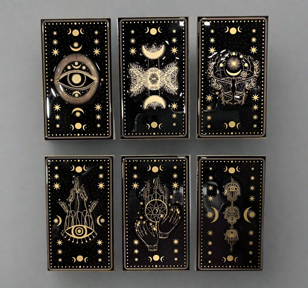 Wiccan Black & Gold Magnet 6pack