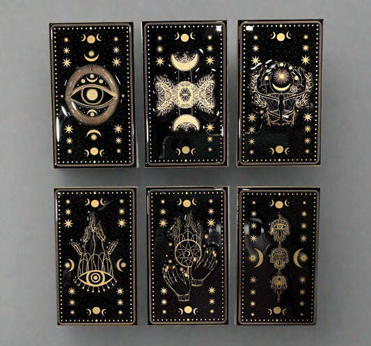 Wiccan Black & Gold Magnet 6pack