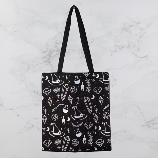 Witchy Print Tote Bag