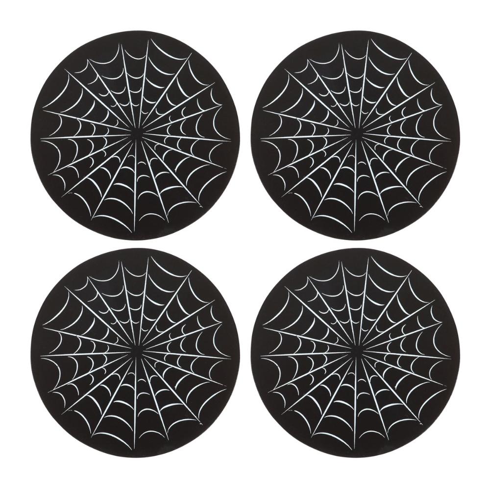 Spider Web Coasters 4 pack