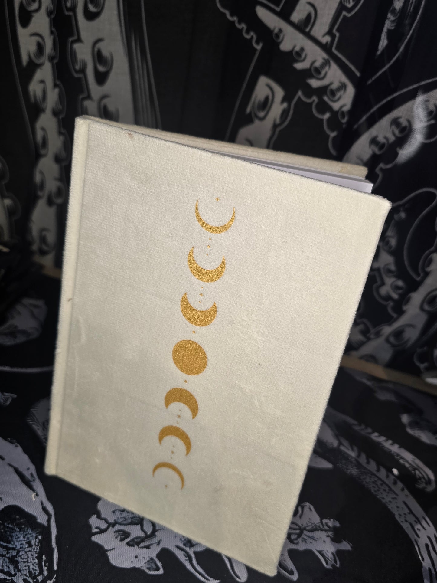 Velvet Moon Phases Journal – Minimal Witchy Notebook